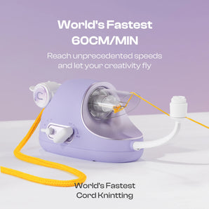 Electric i-Cord Knitting Tricotin Machine i1 Pro Lavender Purple