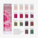 Pink Flowers Diamond Painting - Caydo