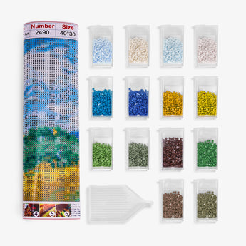 Wheat Field with Cypresses Diamond Painting - Caydo