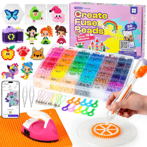 Caydo Fuse Beads Iron Kit with Pen, Design App & 200+ Patterns - Caydo
