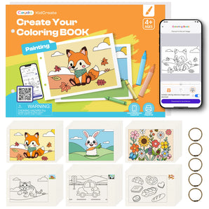 Caydo Create Your Own Coloring Book for Kids with APP