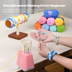 Electric i-Cord Knitting Tricotin Machine i1 with Bracelet Maker Kit