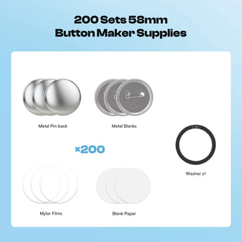 Caydo Button Maker Refill Supplies - Caydo