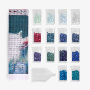 White Cat Diamond Painting - Caydo