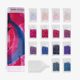 Dolphins Pink Diamond Painting - Caydo