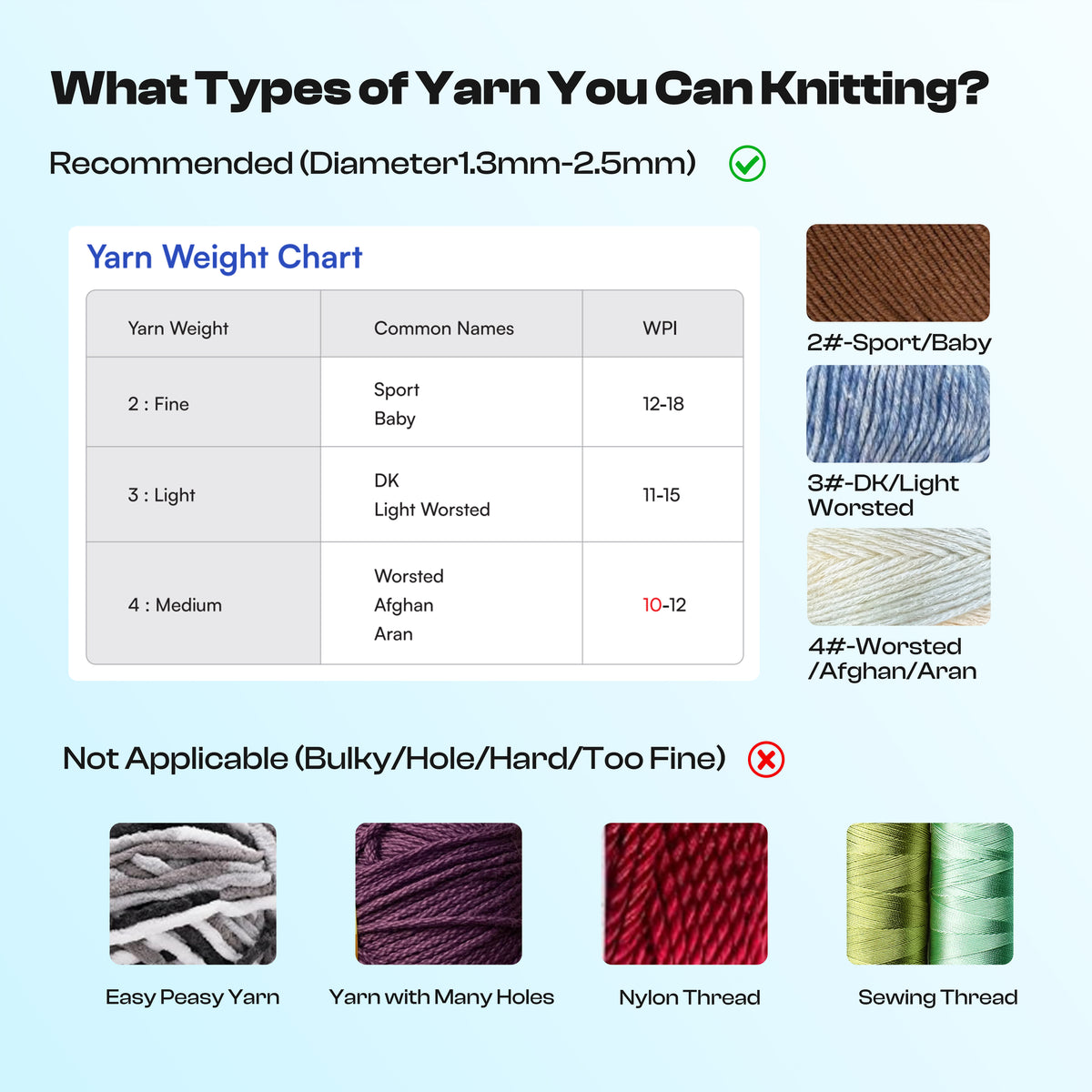 Electric i-Cord Knitting Tricotin Machine i1 Pro | Caydo