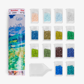 Green Wheat Fields Diamond Painting - Caydo