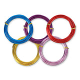 1 PACK 5-Color Aluminum Craft Wire  3.0mm*5M - Caydo