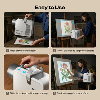 Caydo S1 Portable Drawing Projector with Handle & Storage - Caydo