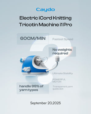 Electric i-Cord Knitting Tricotin Machine i1 Pro - Caydo