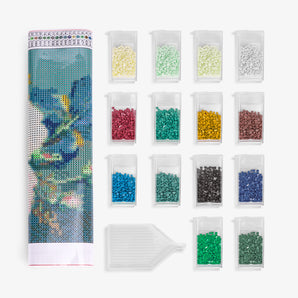 White and Pink Roses Diamond Painting - Caydo