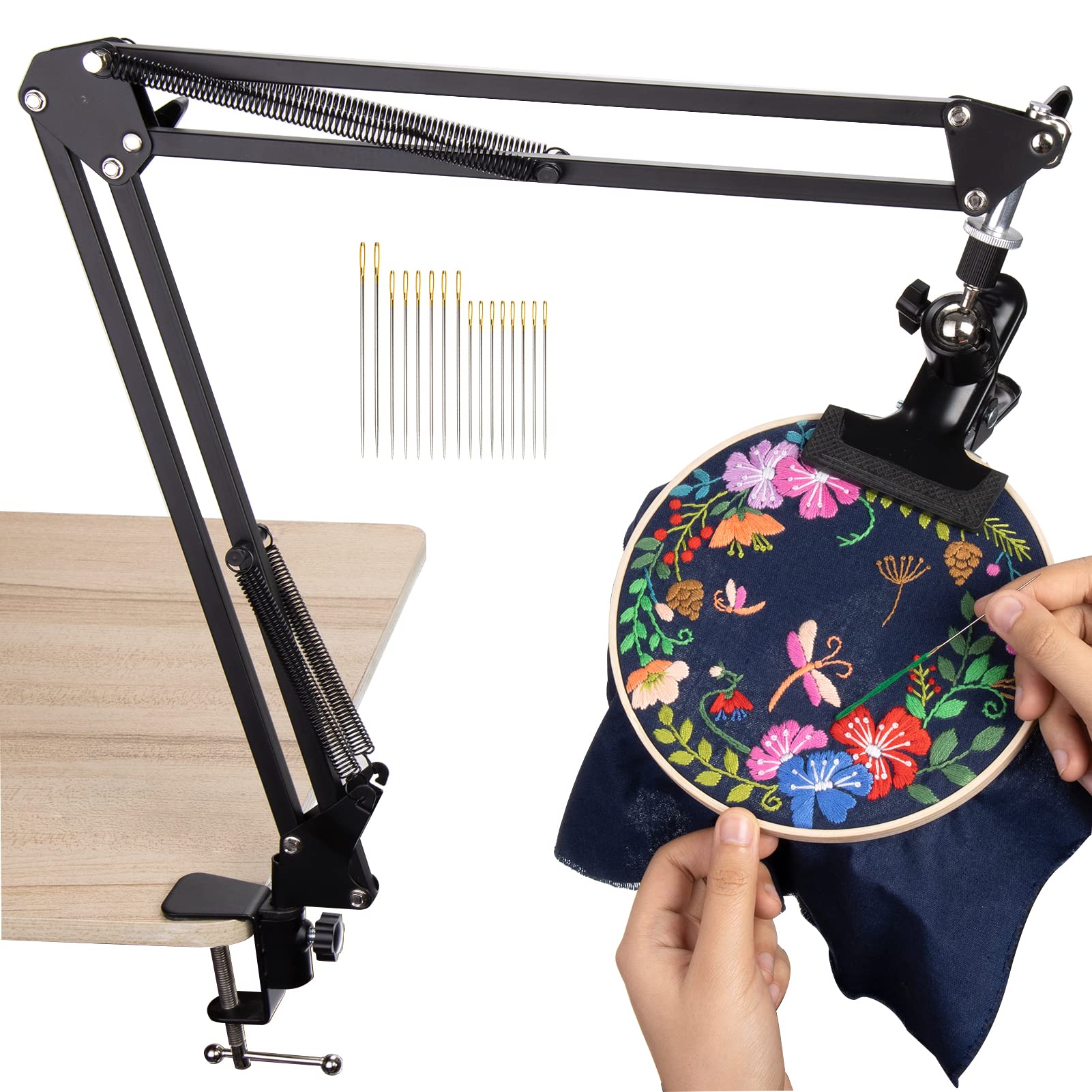 Caydo Adjustable Metal Embroidery Hoop Stand