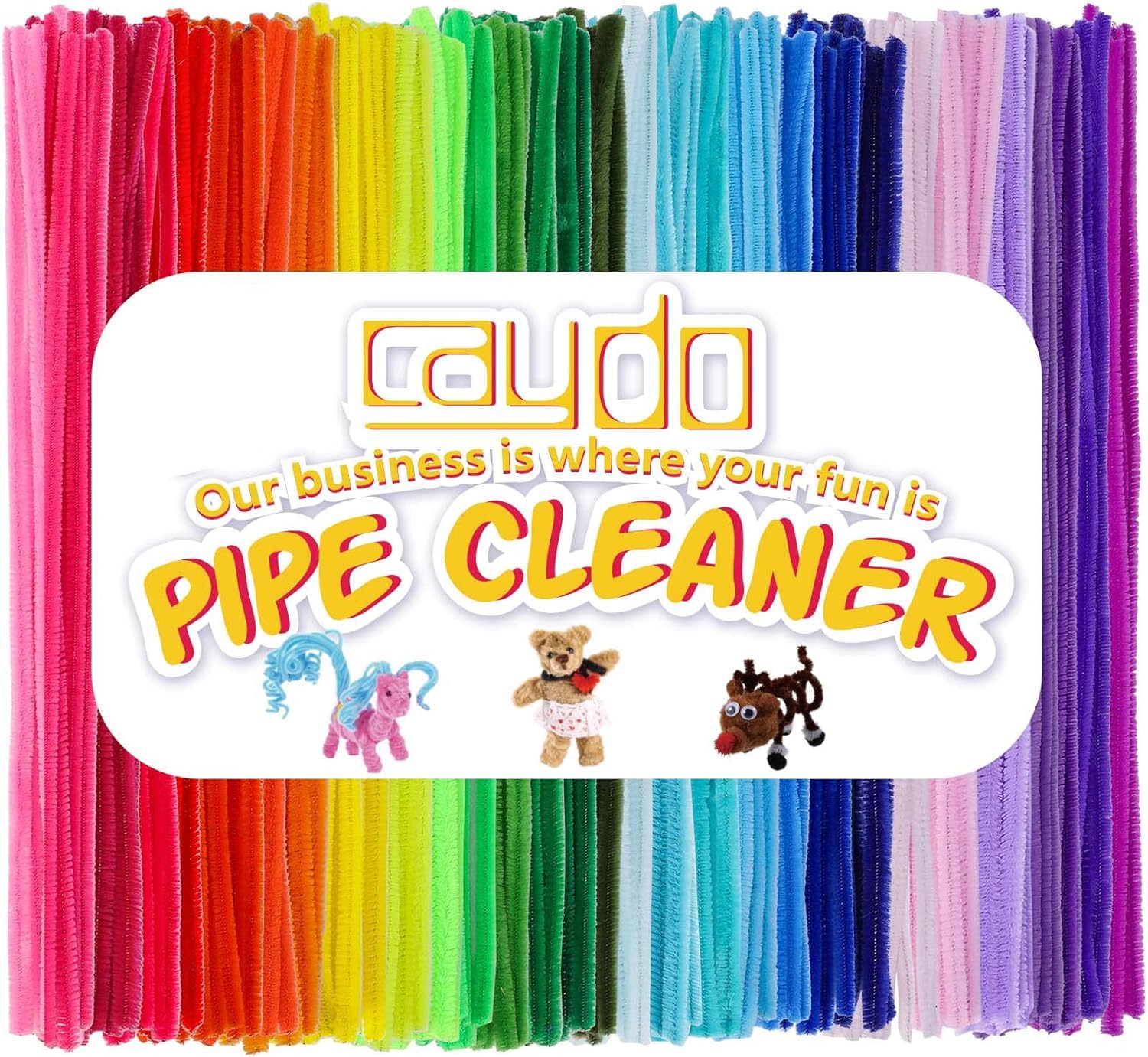 360 Pieces Pipe Cleaners 40 Assorted Colored Chenille Stems