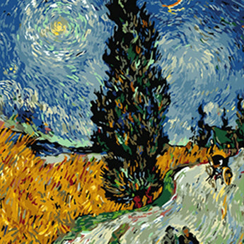 Road with Cypress and Star - Caydo