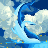 Glowing Venus White Cloud Dolphin - Caydo