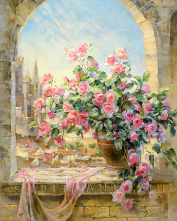 Landscape with flowery windows - Caydo