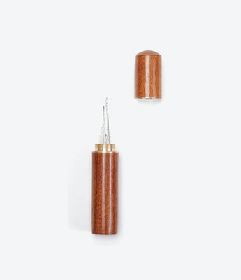 Heritage Brass & Wood Needle Case - Caydo
