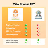 Caydo T3 AI Drawing Projector for Kids STEM Learning Toy - Caydo