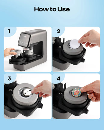 Caydo Electric Button Maker Supplies 1/1.25inch with 200PCS Custom Pins - Caydo