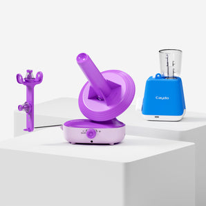 Yarn Cake Winder M1 Pro & Electric i-Cord Knitting Tricotin Machine i1 purple&Blue - Uin