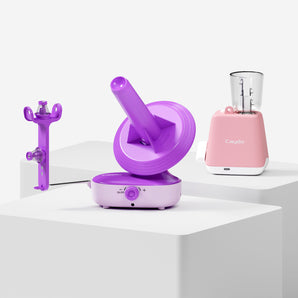 Yarn Cake Winder M1 Pro & Electric i-Cord Knitting Tricotin Machine i1 purple&pink - Us