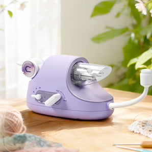 Electric i-Cord Knitting Tricotin Machine i1 Pro Lavender Purple - Caydo